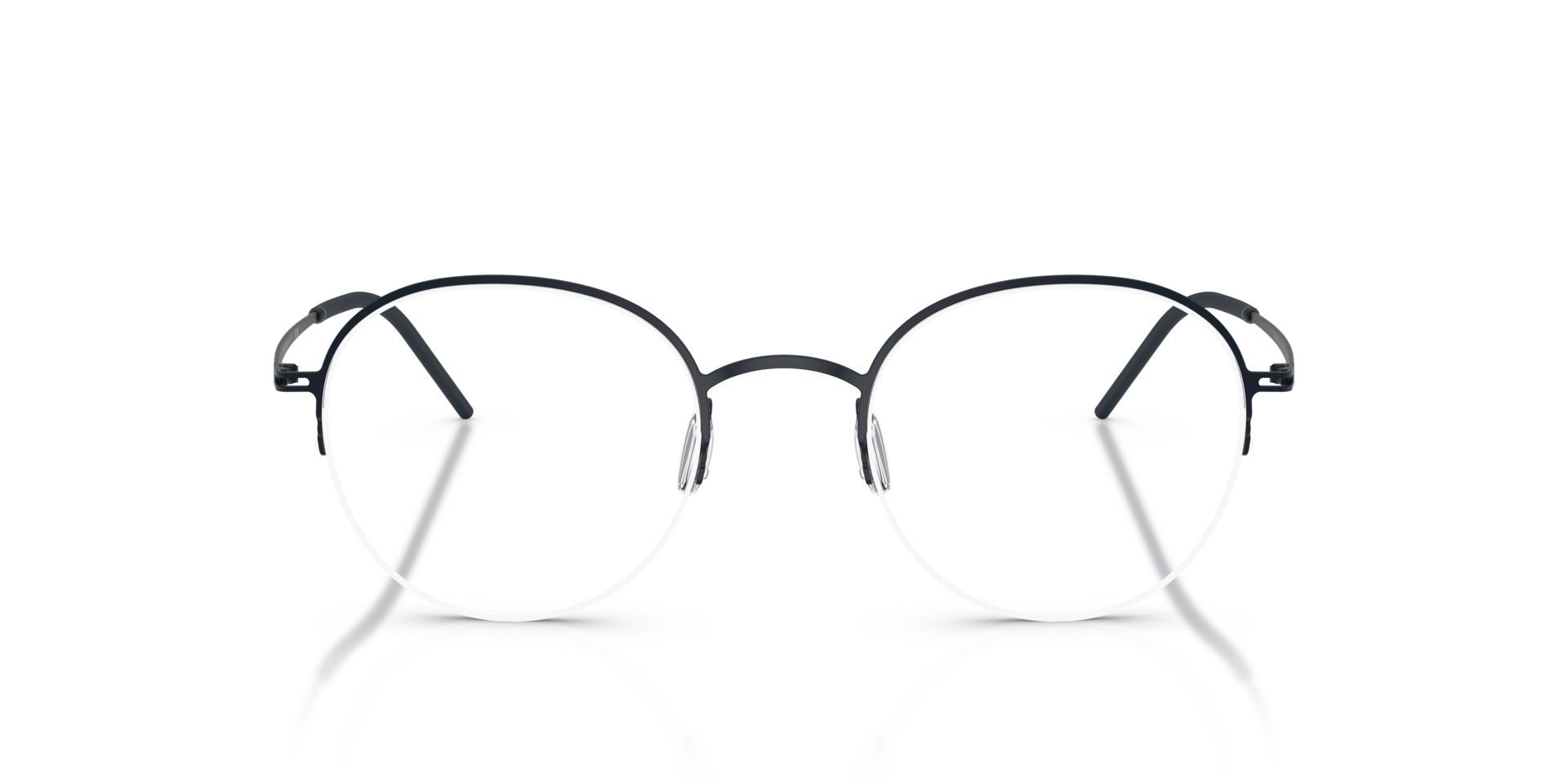 AR5169 Matblauw MetaalEyeglass Frames van B24, Vooraanzicht
