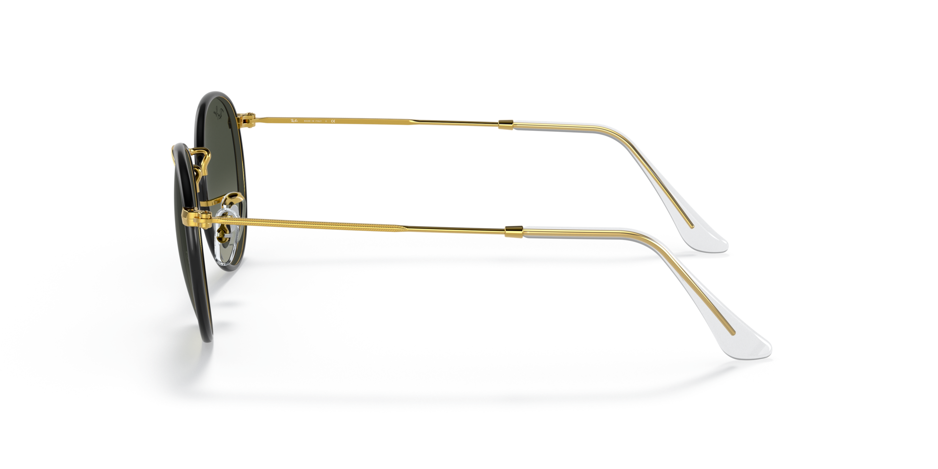 RB3447JM Schwarz auf Gold MetallSunglass Frames von B24, Seitenansicht