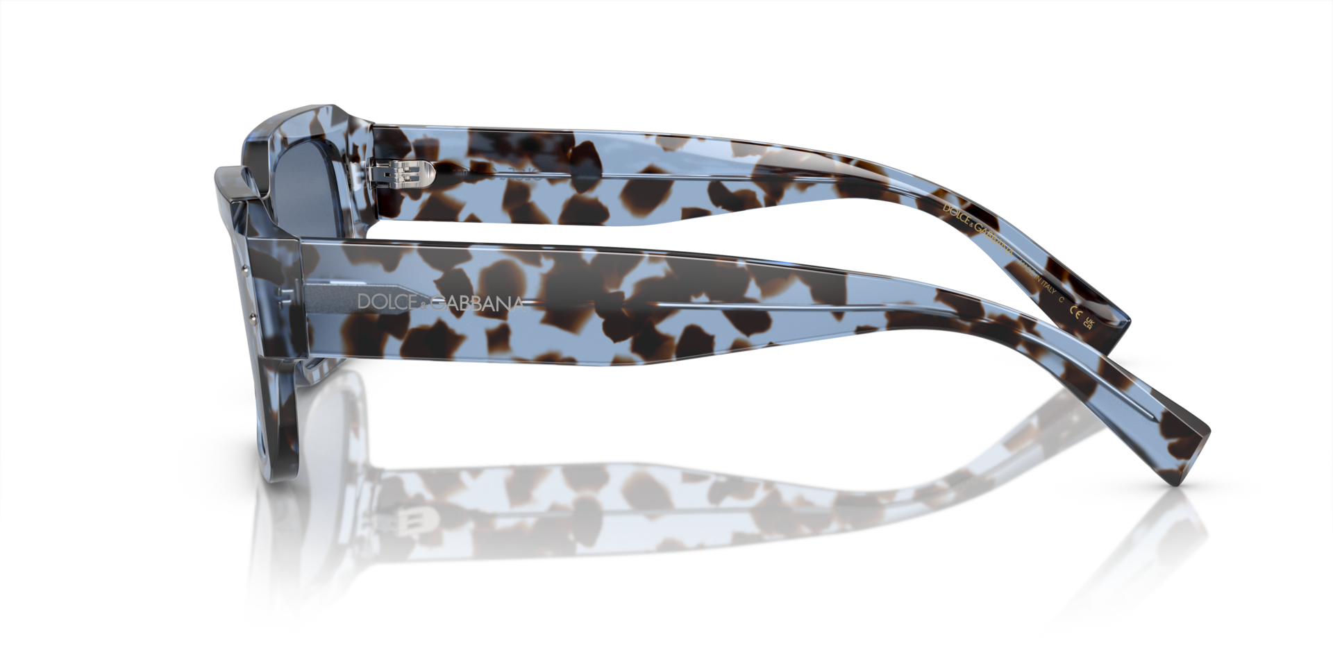 DG4460 Havana Blue AcetaatSunglass Frames van B24, Zijaanzicht