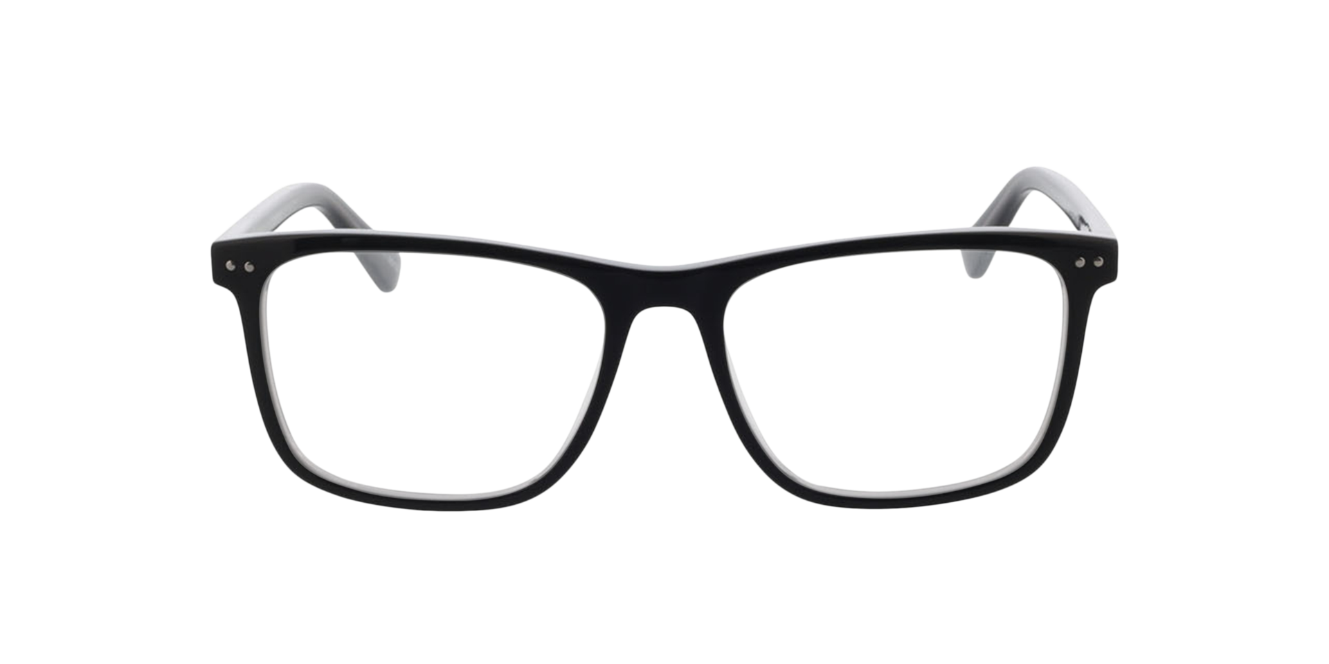 CHICAGO Trilayer Black  &  Grey AcetatEyeglass Frames von B24, Vorderansicht