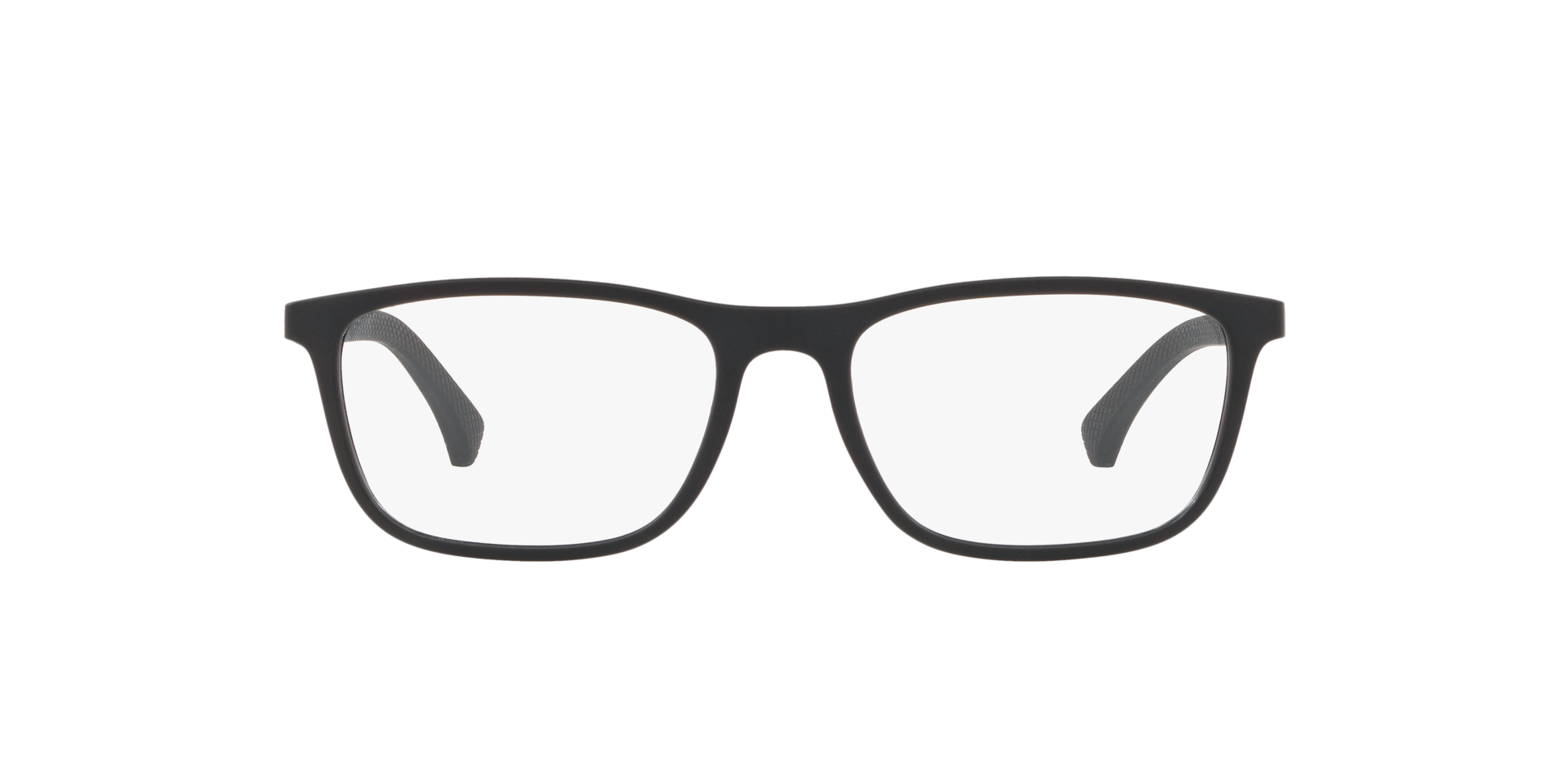EA3069 Matt Schwarz KunststoffEyeglass Frames von B24, Vorderansicht