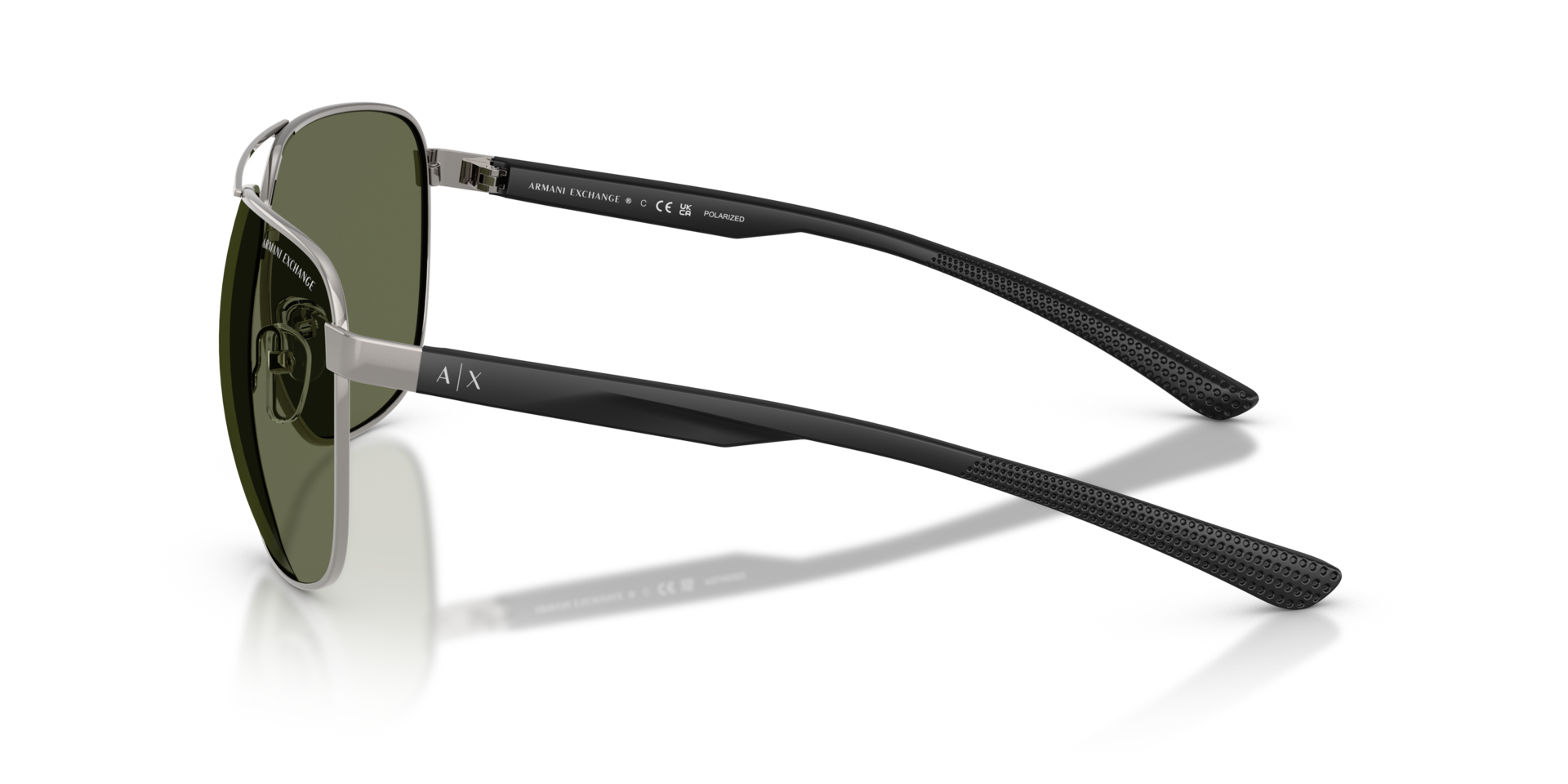 AX2047S Shiny Gunmetal MetallSunglass Frames von B24, Seitenansicht