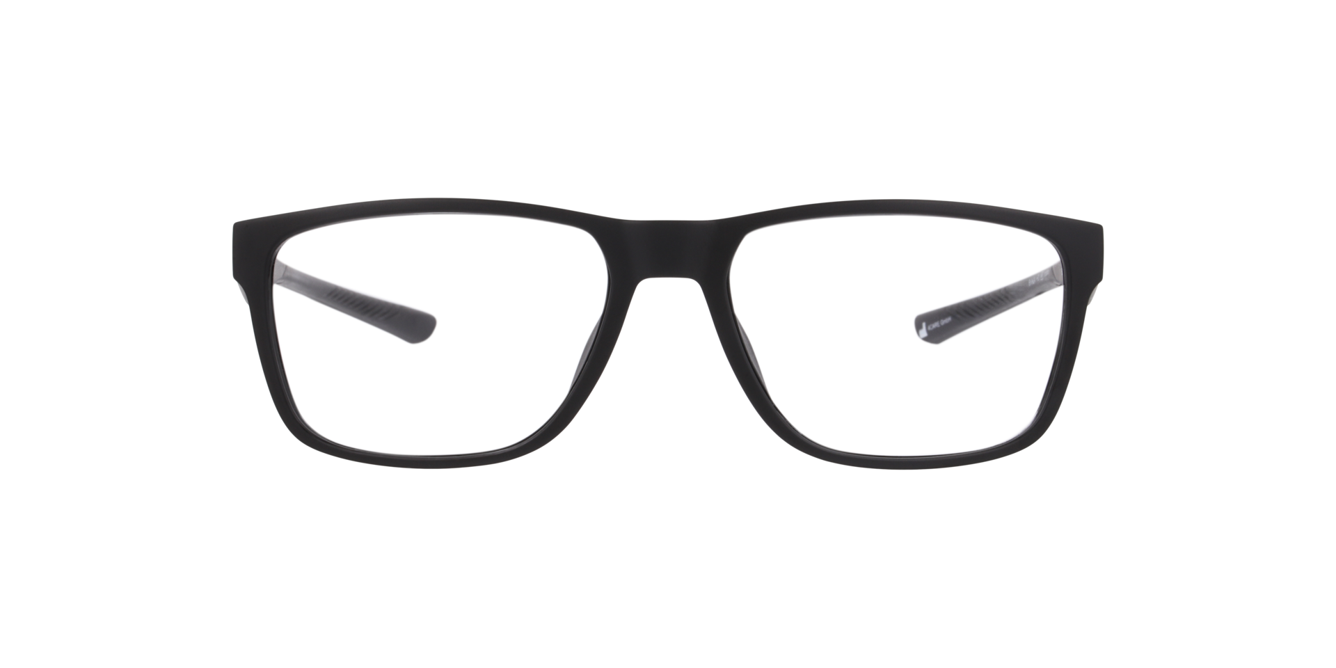 Indiana Zwart KunststofEyeglass Frames van B24, Vooraanzicht