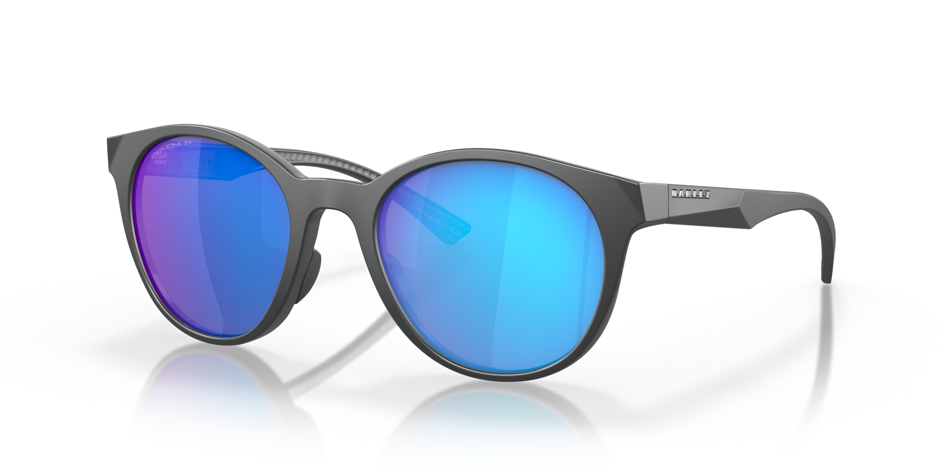 Spindrift Matt Carbon KunststoffEyeglass Frames von B24, Dreiviertelansicht