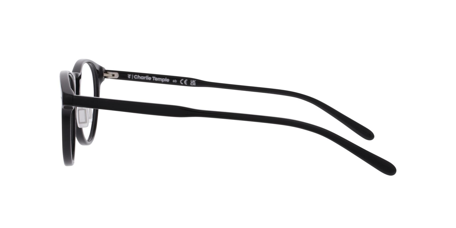 Myth Zwart AcetaatEyeglass Frames van B24, Zijaanzicht