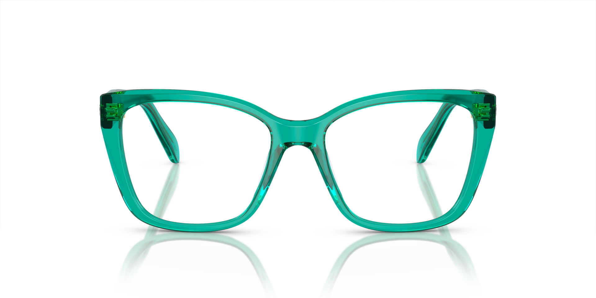 SK2008 Crystal Grün AcetatEyeglass Frames von B24, Vorderansicht