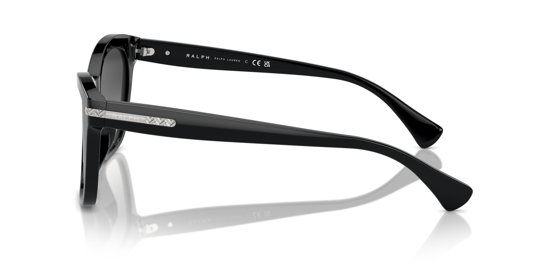 RA5310U Schwarz glänzend AcetatSunglass Frames von B24, Seitenansicht