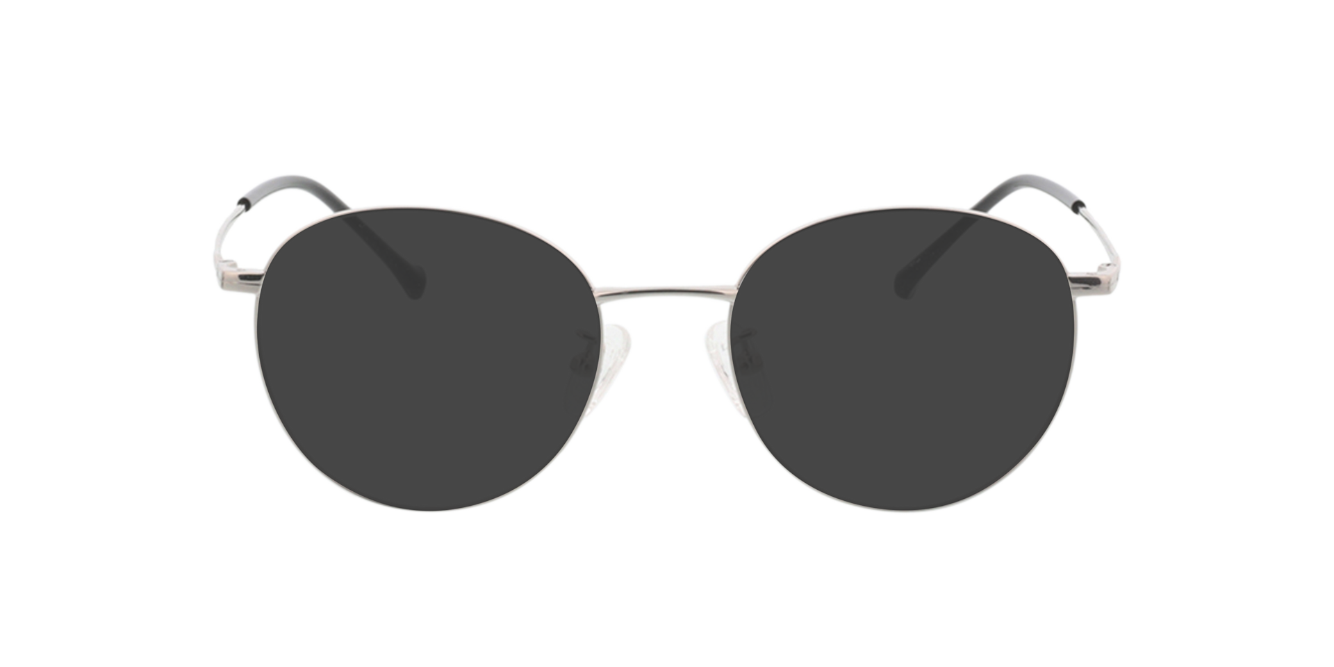 Charlottenburg Zilver MetaalEyeglass Frames van B24, met getinte lenzen
