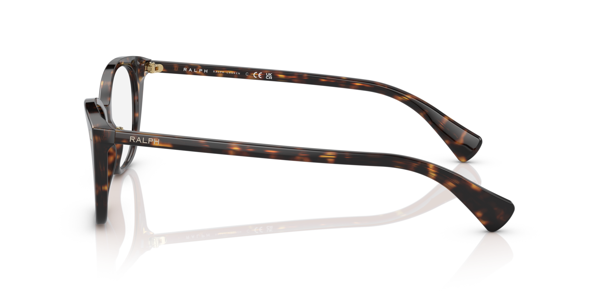 RA7146 Glanzend Havana AcetaatEyeglass Frames van B24, Zijaanzicht