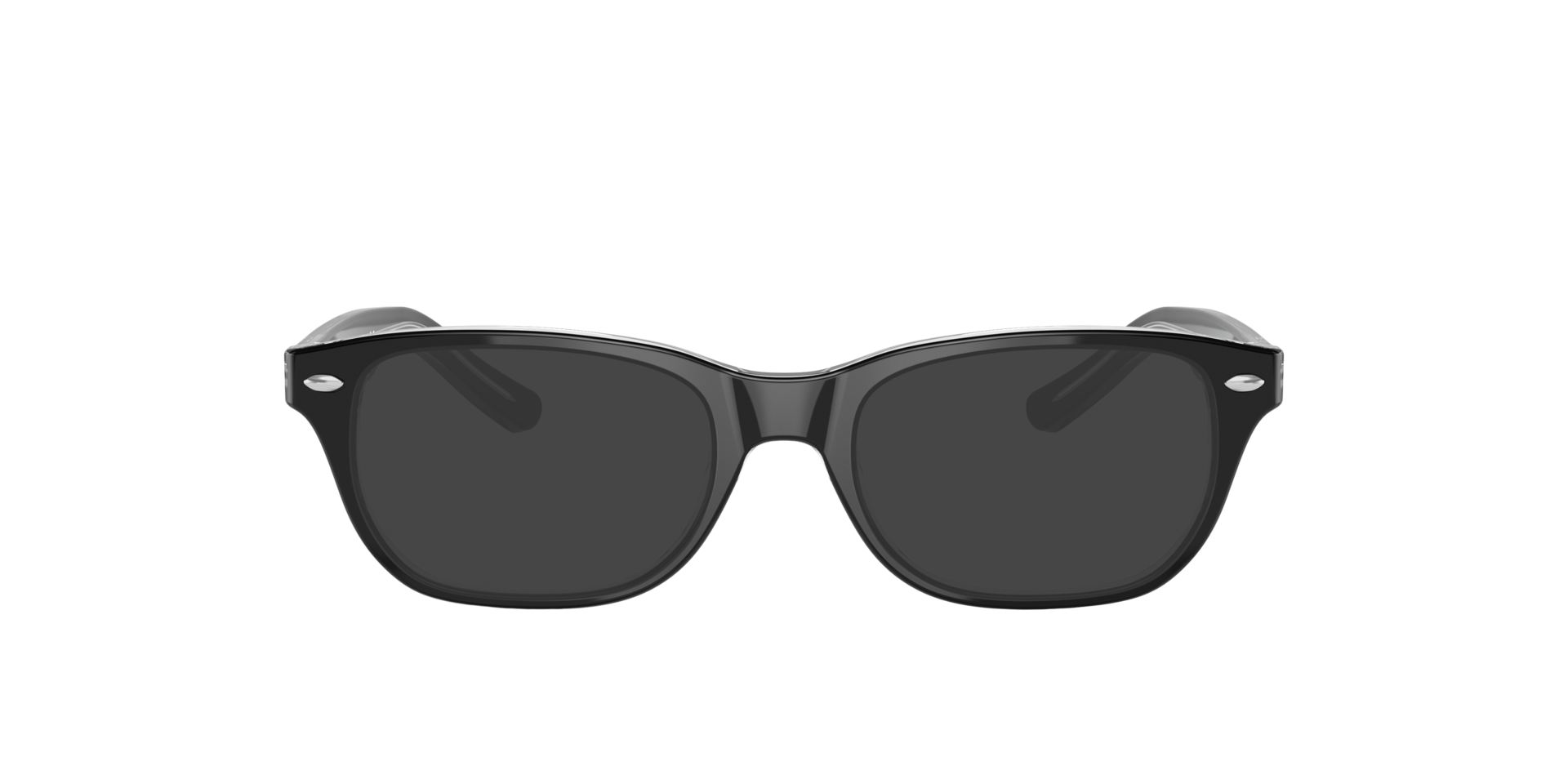 RB1555 Schwarz auf Transparent AcetatEyeglass Frames von B24, mit getönten Gläsern