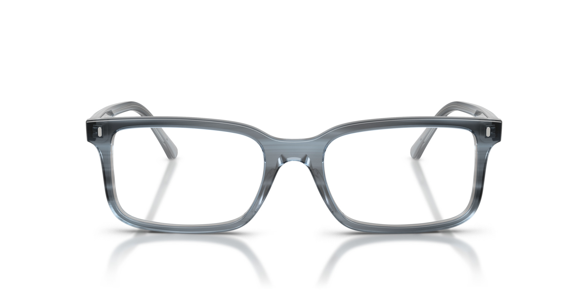 RB5445 Striped Blue AcetaatEyeglass Frames van B24, Vooraanzicht