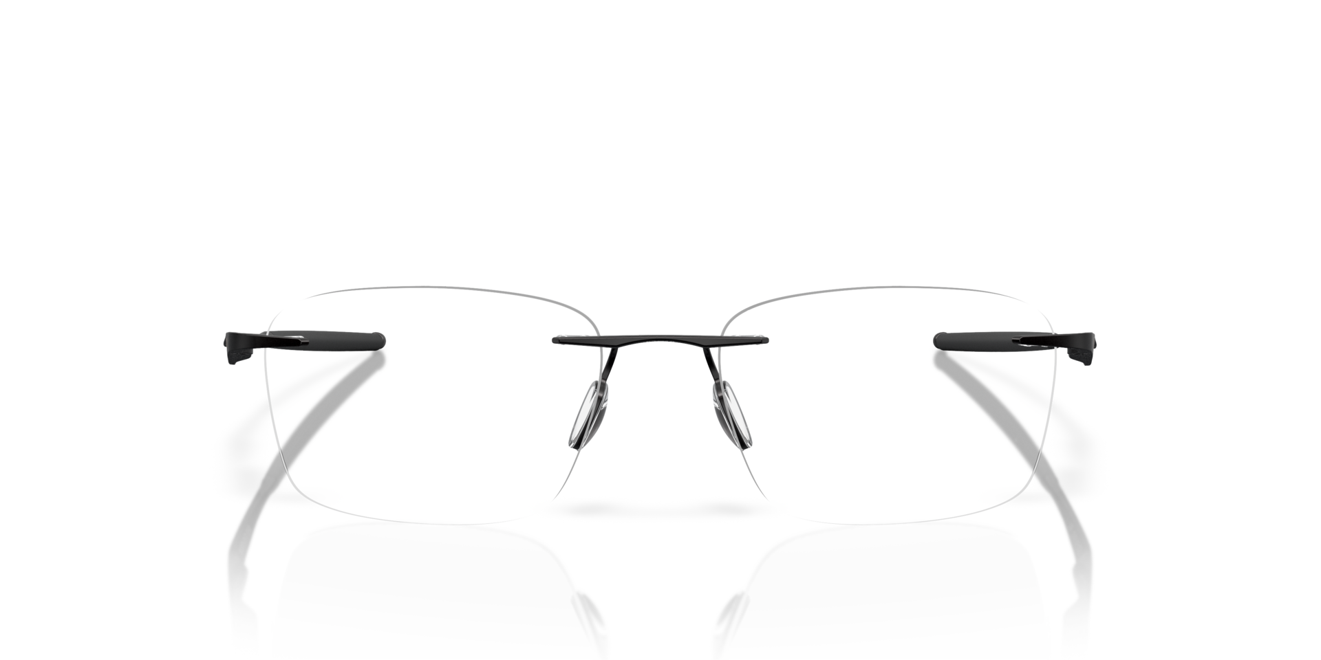 Wingfold™ EVS Schwarz satiniert TitanEyeglass Frames von B24, Vorderansicht