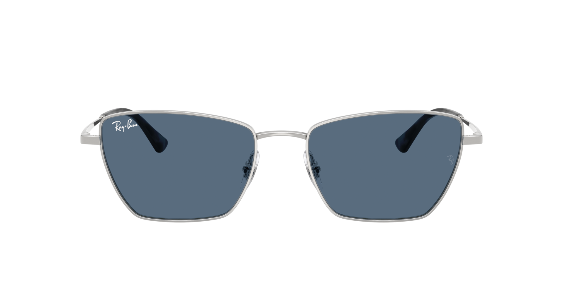 Drea Bio-Based Zilver MetaalSunglass Frames van B24, met getinte lenzen