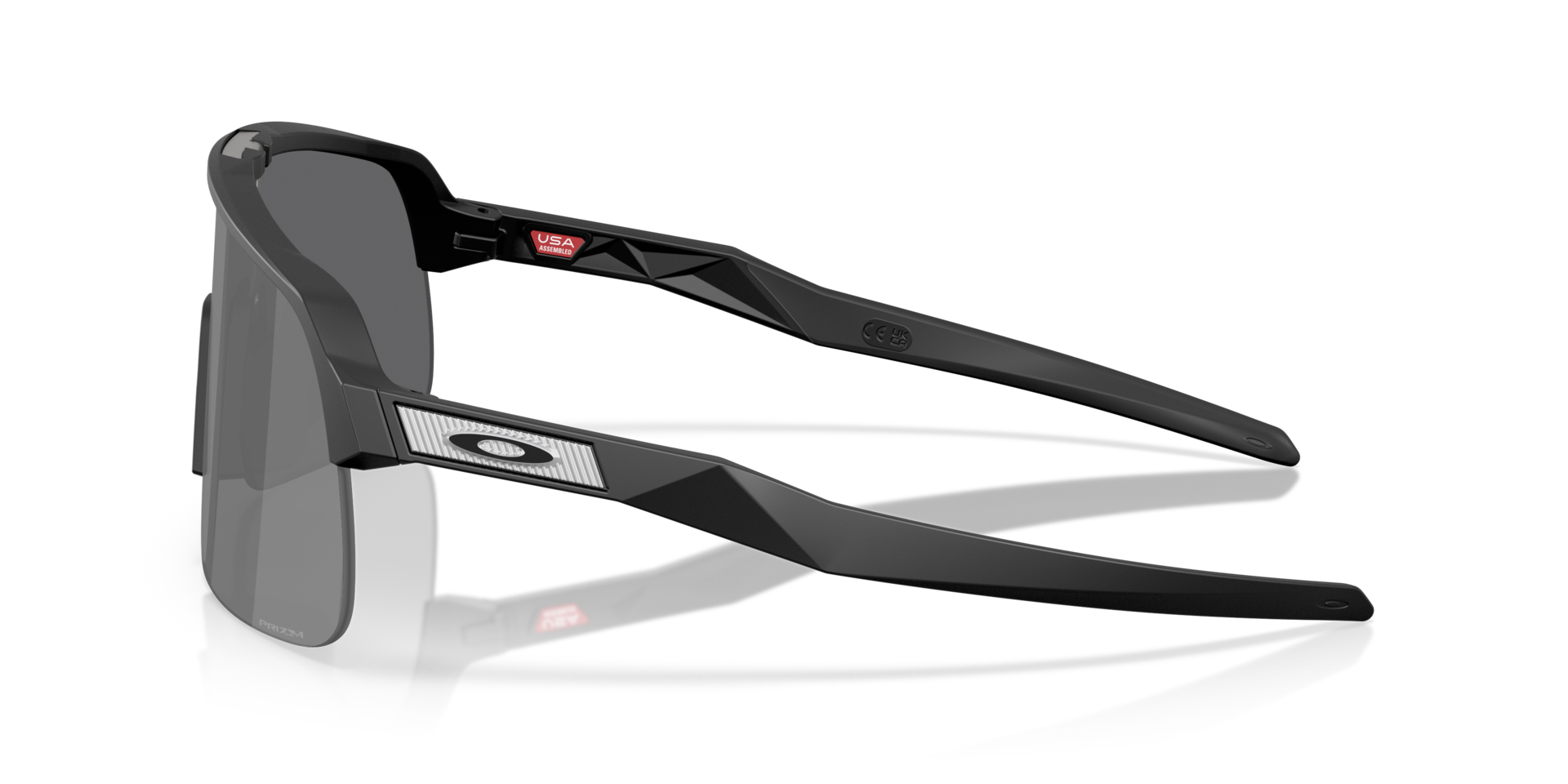 Sutro™ Lite S Matzwart KunststofSunglass Frames van B24, Zijaanzicht