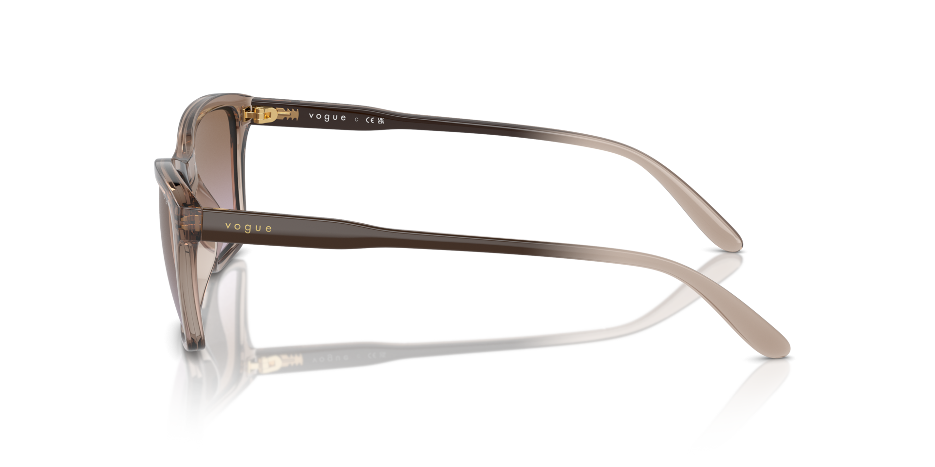 VO5551S Braun transparent KunststoffSunglass Frames von B24, Seitenansicht