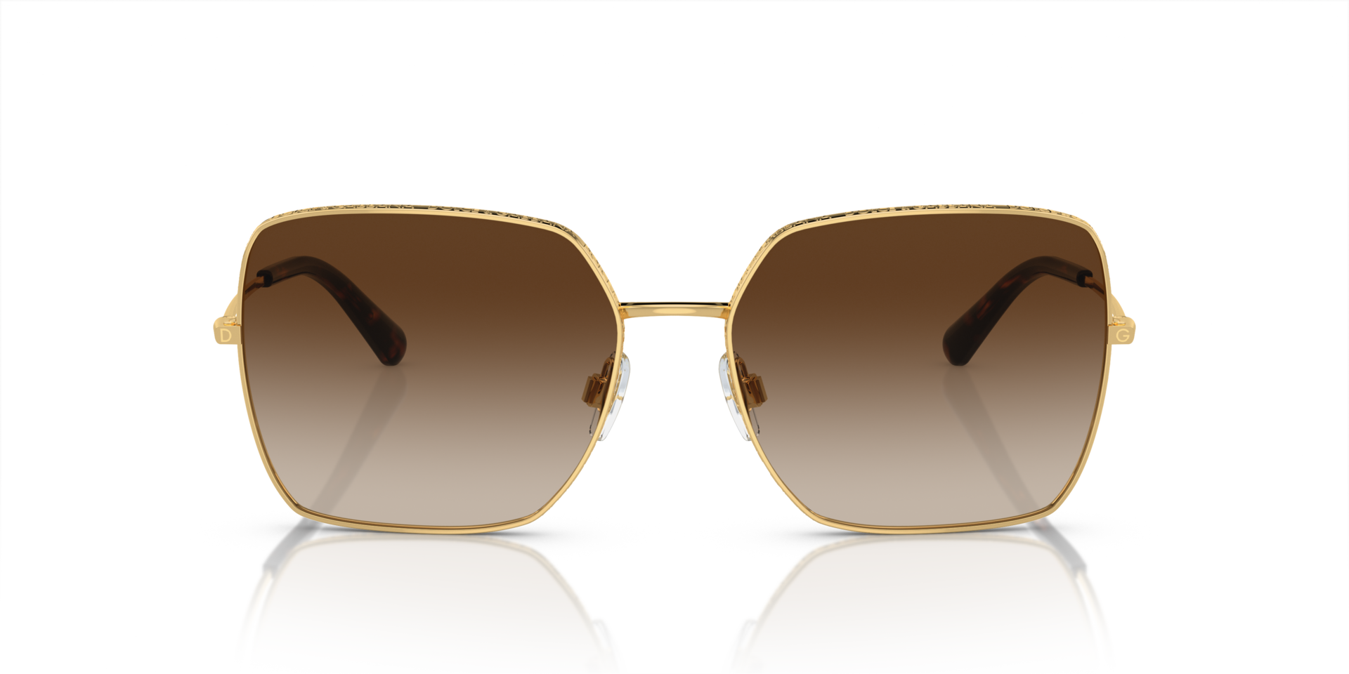 DG2242 Gold MetallSunglass Frames von B24, Vorderansicht