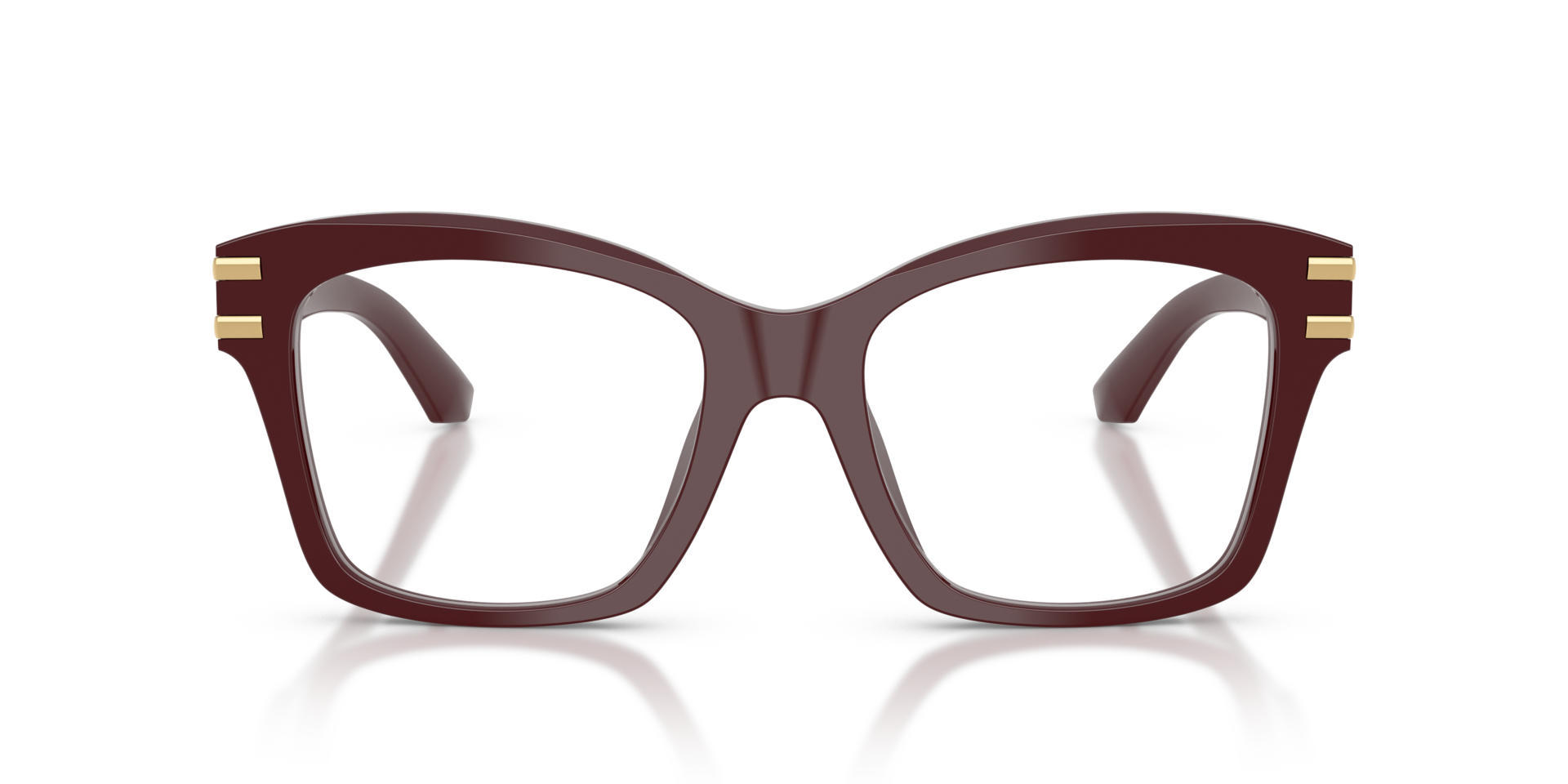 DG3419 Bordeaux AcetaatEyeglass Frames van B24, Vooraanzicht
