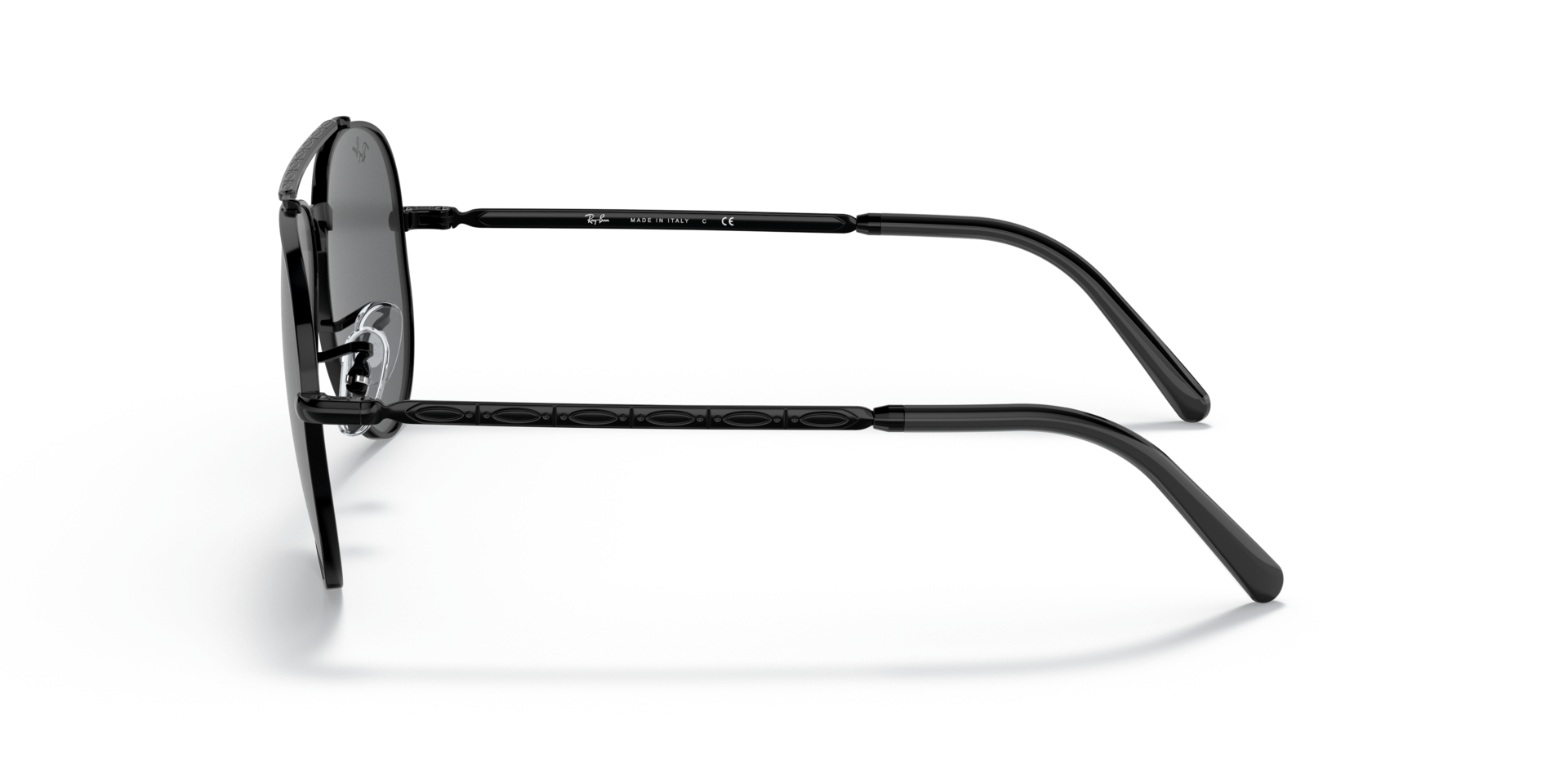 RB3625 Zwart MetaalSunglass Frames van B24, Zijaanzicht