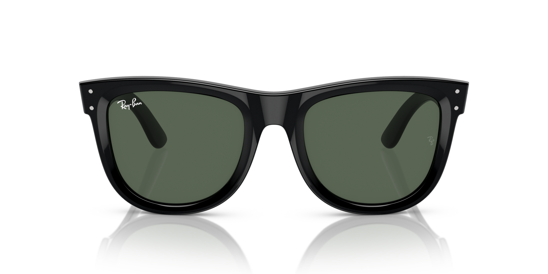 RBR0502S Schwarz KunststoffSunglass Frames von B24, Vorderansicht